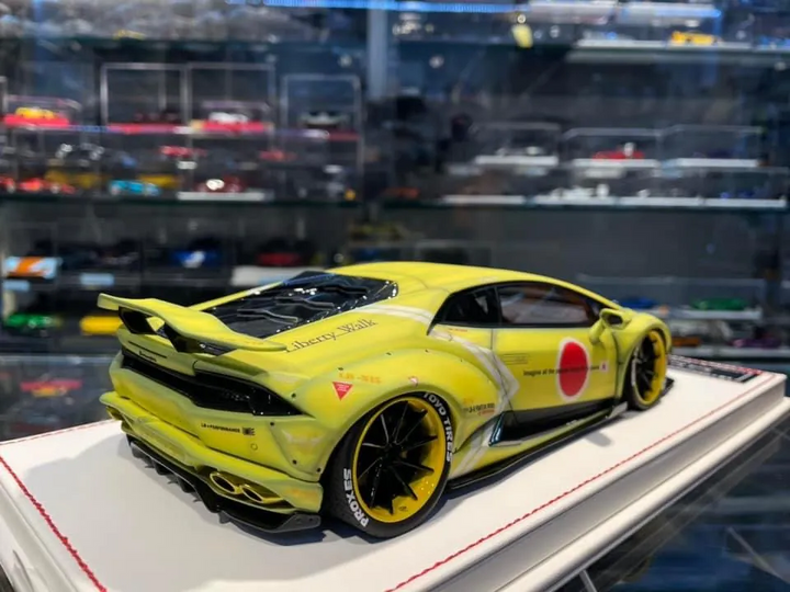 Lamborghini Huracan LBWK x Mansory (Matt Yellow ZF)[Davis & Giovanni] 1/18 scale