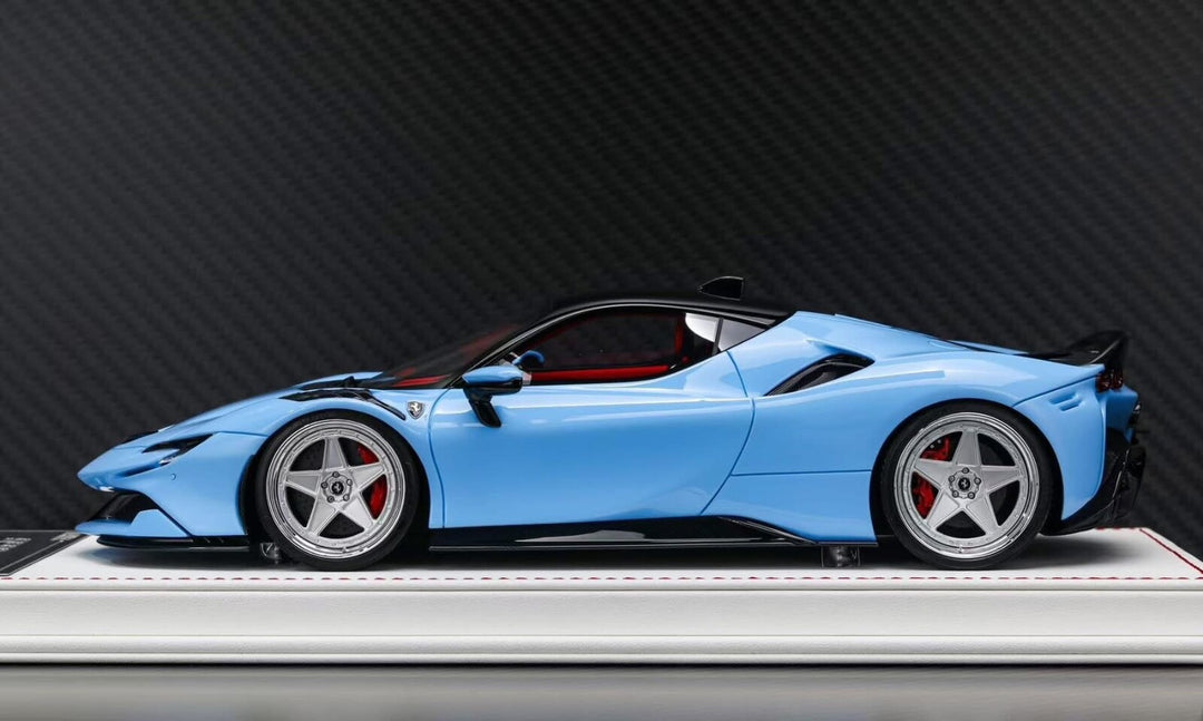 Ferrari SF90 Stradale NOVITEC (Baby Blue) [Davis & Giovanni] 1:18 scale
