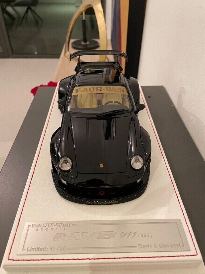 Porsche 911 993 RWB (Black/ Sopranos) [Davis & Giovanni] 1/18 scale
