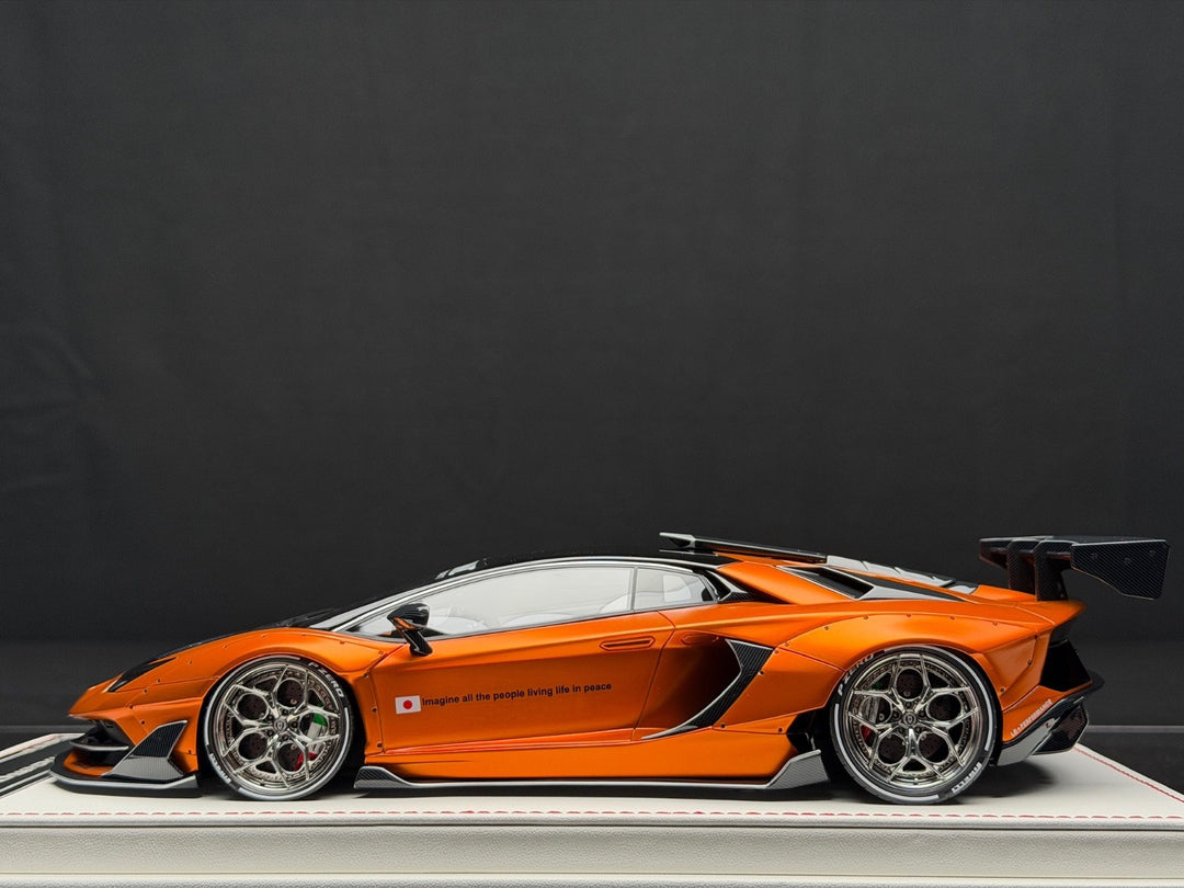 Lamborghini Aventador SVJ LBWK (Mat Chrome Orange) [Davis & Giovanni] 1:18 scale