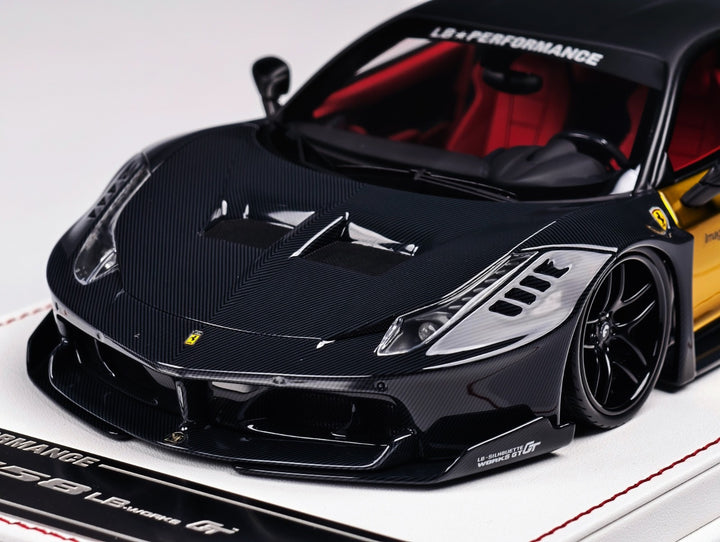 Ferrari 458 GT LBWK (Carbon Fiber/ Gold) [Davis & Giovanni] 1:18 scale