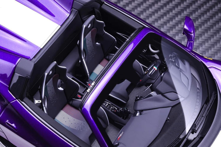 Ferrari 488 Pista Spider NOVITEC (Purple/i.stripe) [Davis & Giovanni] 1/18 scale