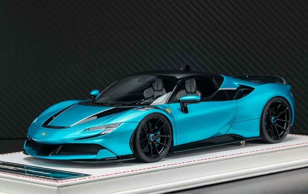 Ferrari SF90 Stradale NOVITEC (Metallic Blue) [Davis & Giovanni] 1:18 scale