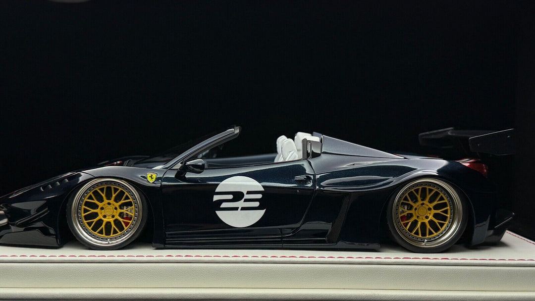 Ferrari 458 Spider GT LBWK (Metallic Blue)[Davis & Giovanni] 1/18 scale- 1 OF 1