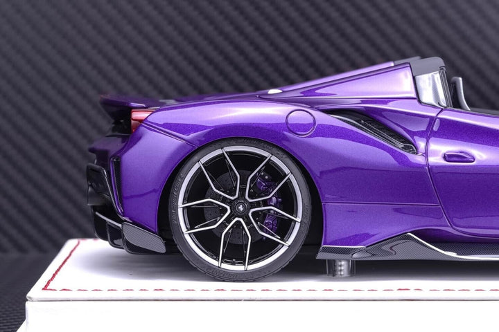 Ferrari 488 Pista Spider NOVITEC (Purple/i.stripe) [Davis & Giovanni] 1/18 scale