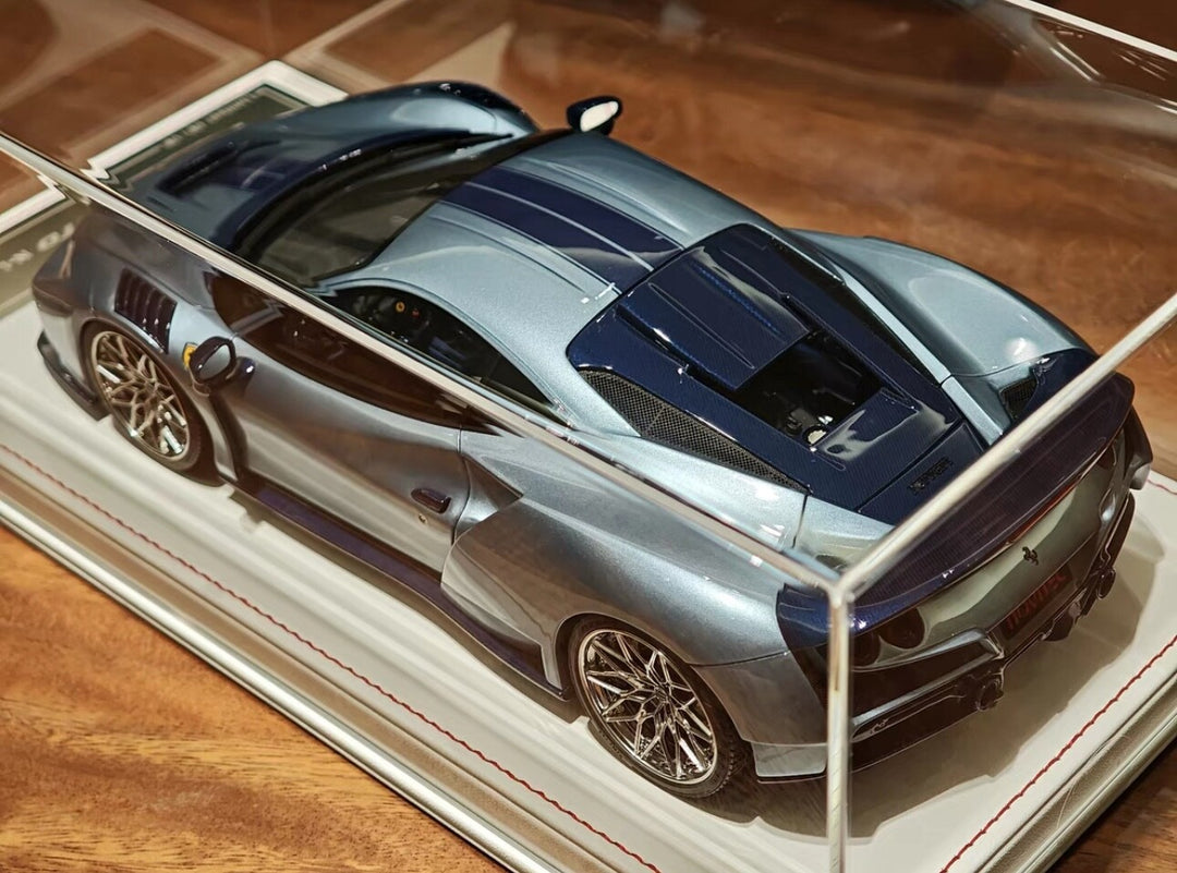 Ferrari F8 Tributo N-LARGO NOVITEC (Ice Blue) [Davis & Giovanni] 1:18 scale