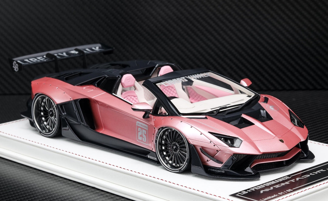 Lamborghini Aventador 2.0 Roadster LBWK (Matte Pink)[Davis & Giovanni]1:18 scale