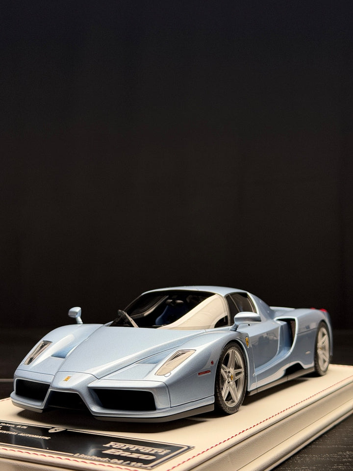 Ferrari Enzo (Ice Blue/ Black Interior) [Davis & Giovanni] 1:18 scale