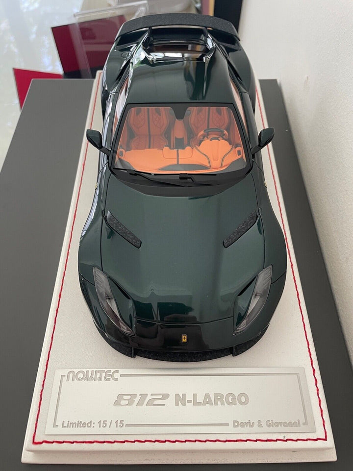 Ferrari 812 N-LARGO NOVITEC (Metallic Dark Green) [Davis & Giovanni] 1/18 scale