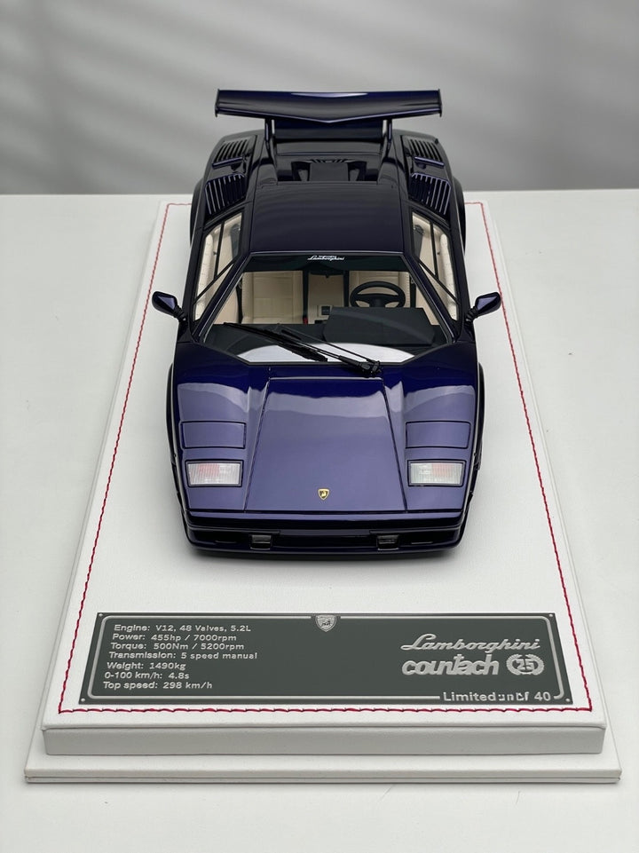 Lamborghini Countach 25th Anniversary (Purple) [Davis & Giovanni] 1/18 scale