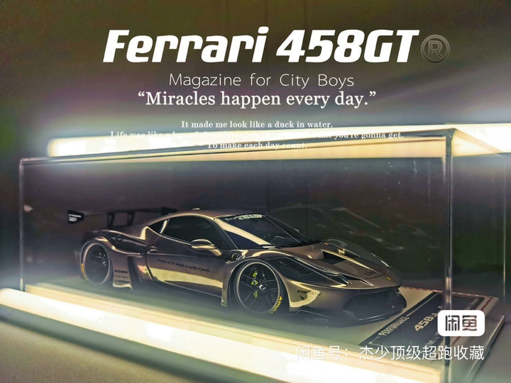Ferrari 458 GT LBWK (Fantasy Gray) [Davis & Giovanni] 1:18 scale