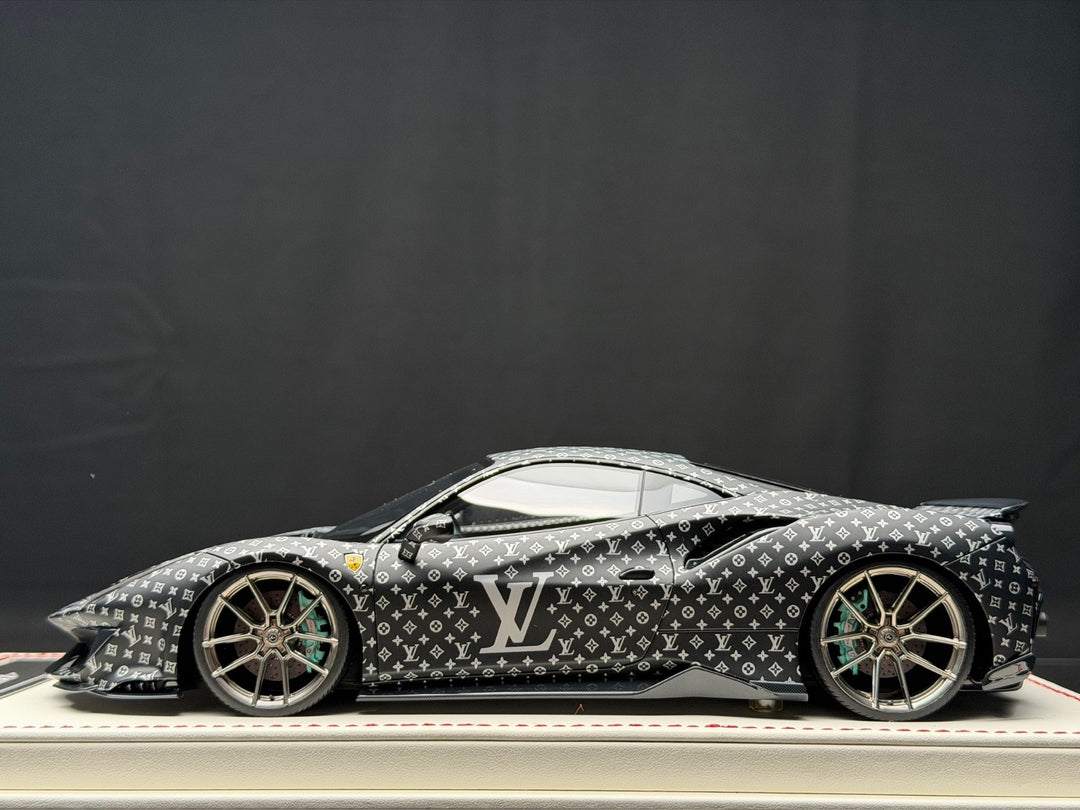 Ferrari 488 Pista NOVITEC (LV Monogram) [Davis & Giovanni] 1:18 scale - 1 OF 1