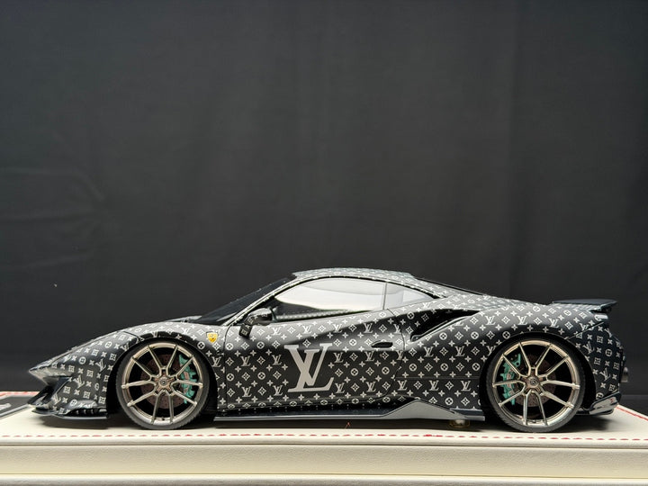 Ferrari 488 Pista NOVITEC (LV Monogram) [Davis & Giovanni] 1:18 scale - 1 OF 1