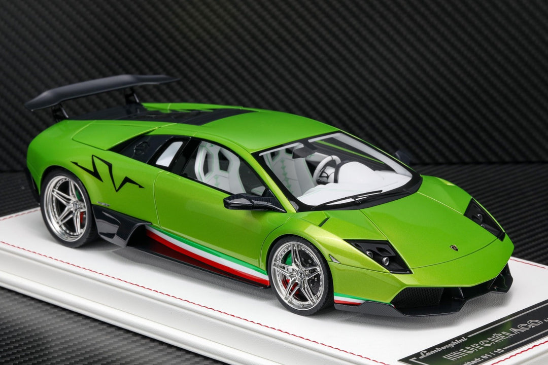Lamborghini Murcielago SV (Green/ Italy Stripe) [Davis & Giovanni] 1:18 scale