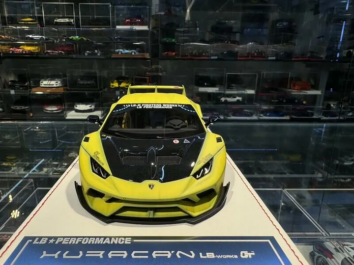Lamborghini Huracan GT LBWK (Matt Yellow ZF) [Davis & Giovanni] 1/18 scale