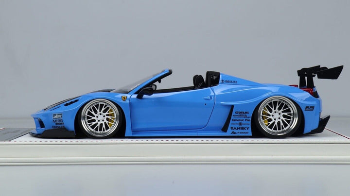 Ferrari 458 Spider GT LBWK (Blue) [Davis & Giovanni] 1/18 scale