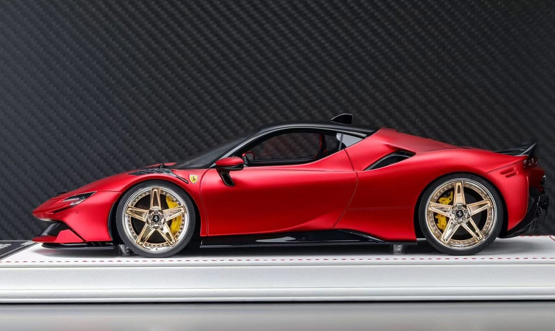 Ferrari SF90 Stradale NOVITEC (Matte Chrome Red) [Davis & Giovanni] 1:18 scale