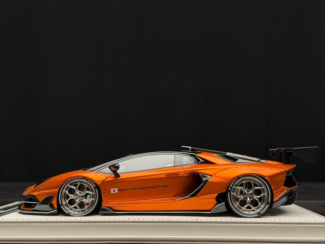 Lamborghini Aventador SVJ LBWK (Matte Chrome Orange)[Davis & Giovanni]1:18 scale