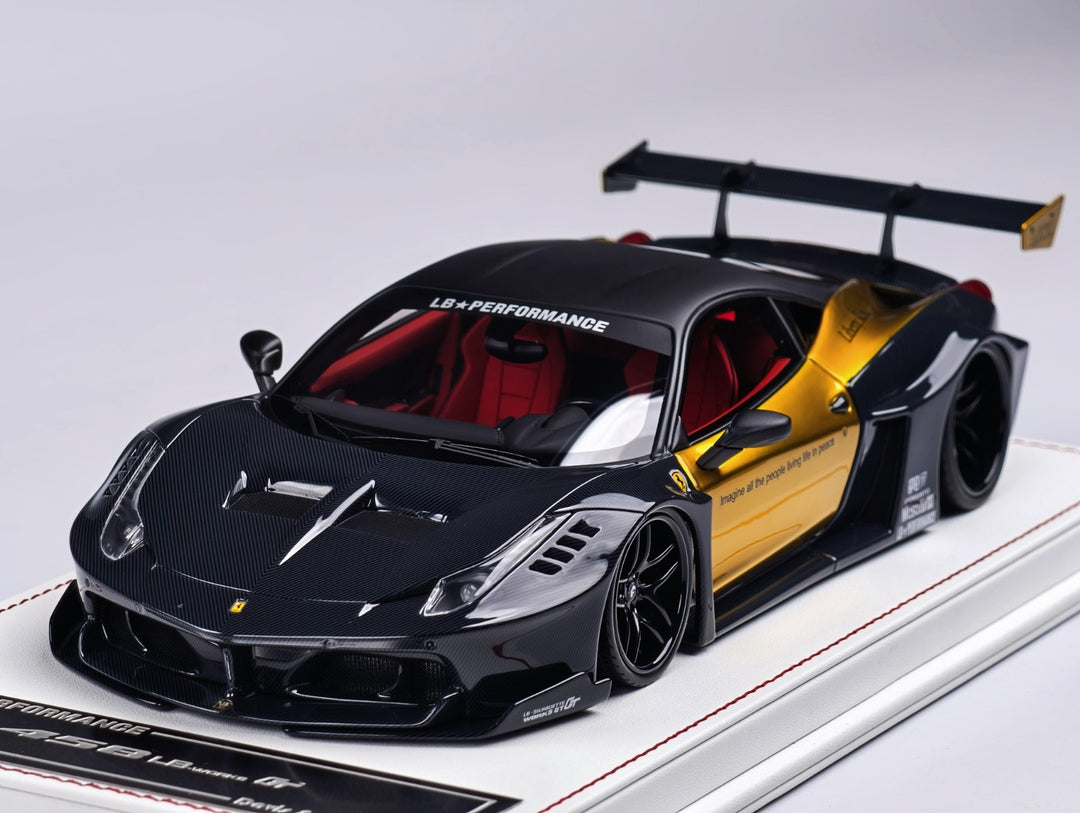 Ferrari 458 GT LBWK (Carbon Fiber/ Gold) [Davis & Giovanni] 1:18 scale