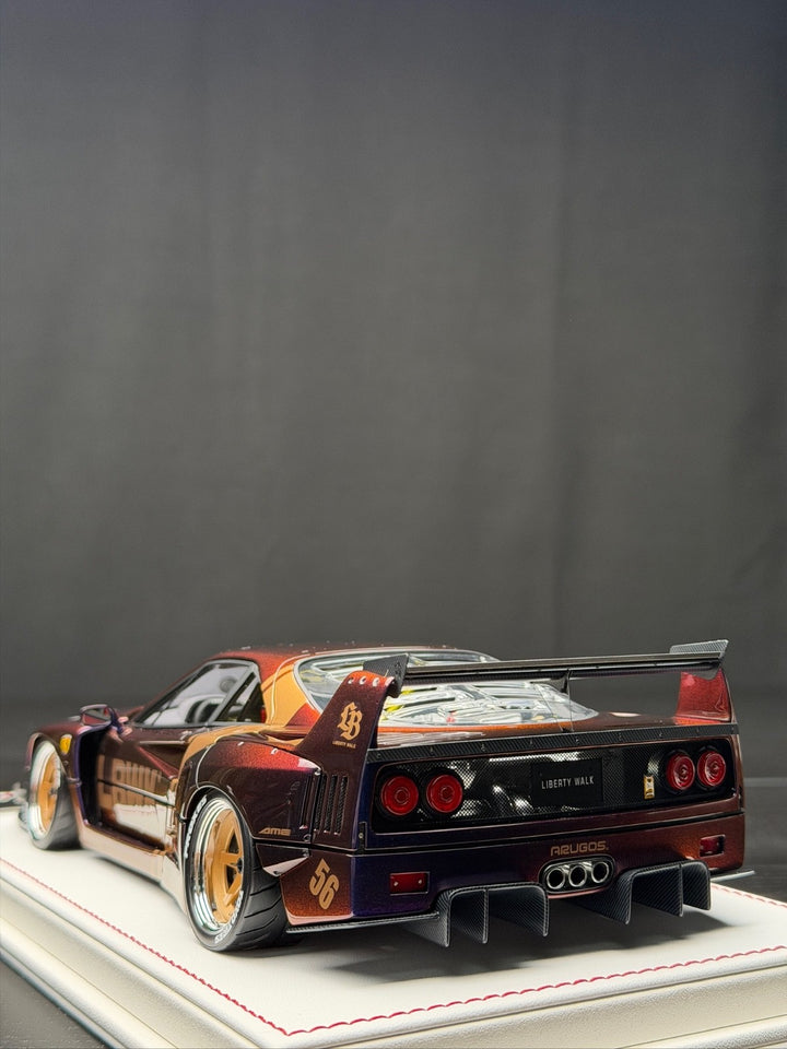 Ferrari F40 LBWK (Chameleon Purple) [Davis & Giovanni] 1:18 scale