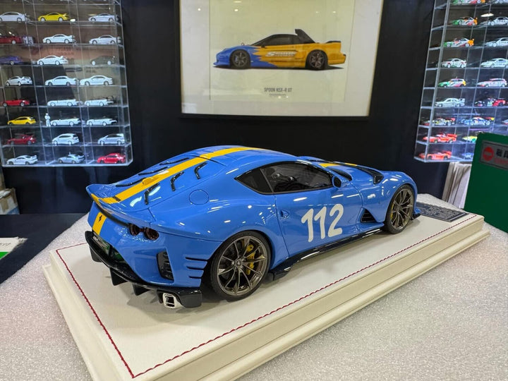 Ferrari 812 Competizione NOVITEC (Blue) [Davis & Giovanni] 1/18 scale 112 RARE