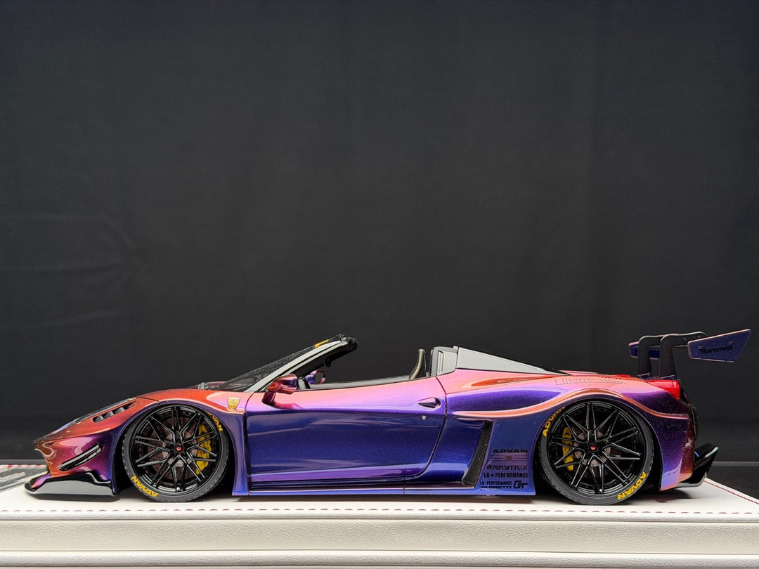 Ferrari 458 Spider GT LBWK (Chameleon Purple) [Davis & Giovanni] 1:18 scale