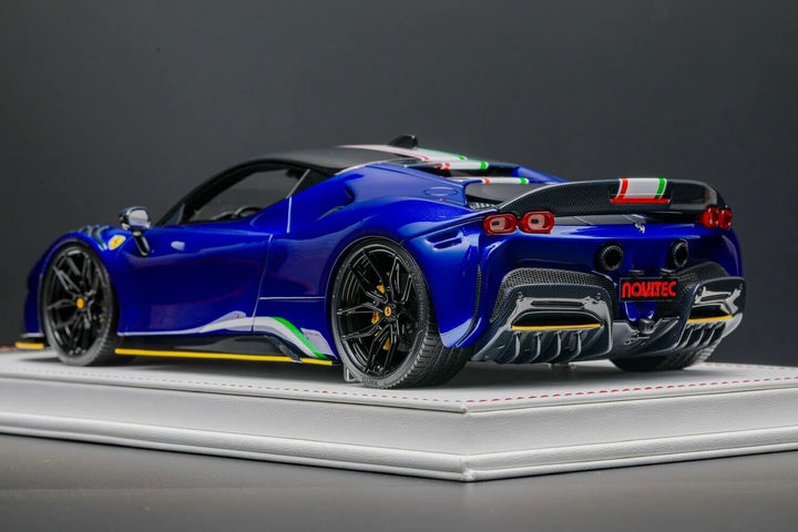 Ferrari SF90 Stradale (Blue Metallic Italian Flag) [Davis & Giovanni] 1/18 scale