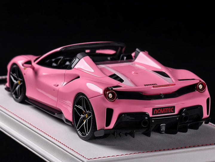 Ferrari 488 Pista Spider NOVITEC (Pink) [Davis & Giovanni] 1:18 scale
