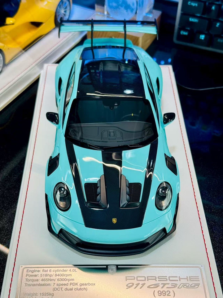 Porsche 911 GT3 RS (Tiff Blue) [Davis & Giovanni] 1/18 scale