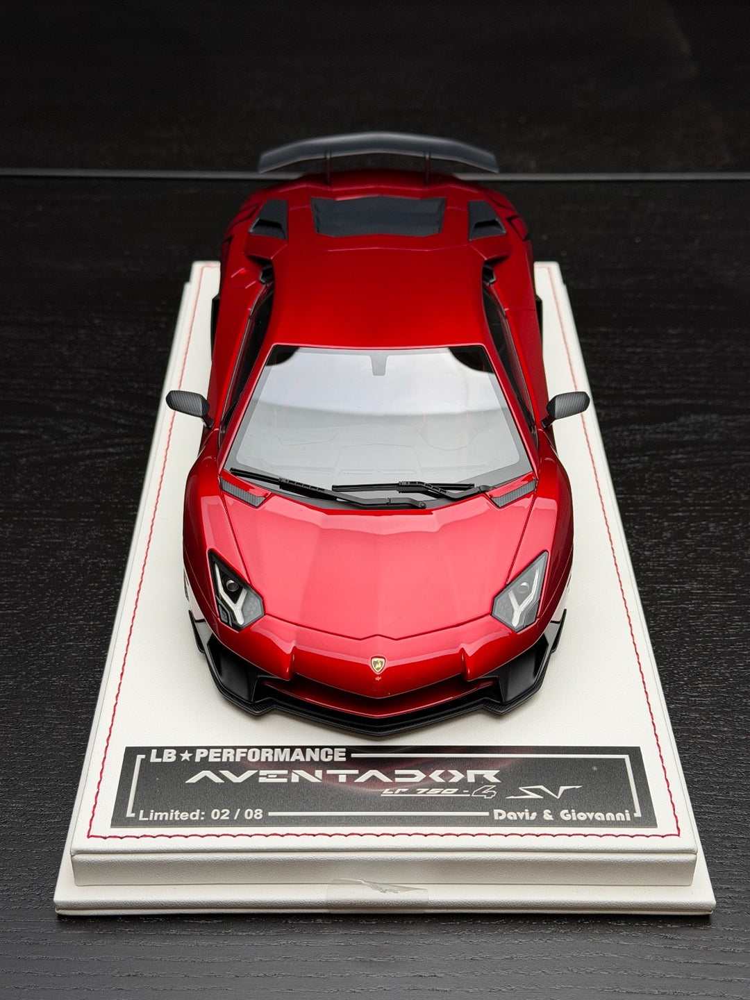 Lamborghini Aventador SV LBWK (Red) [Davis & Giovanni] 1:18 scale