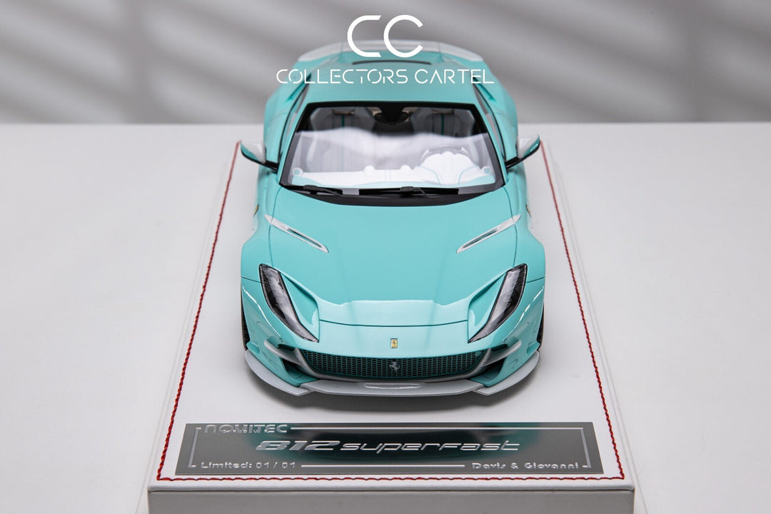 Ferrari 812 Superfast NOVITEC (TurqoiseBlue/White Carbon)[Davis & Giovanni] 1:18