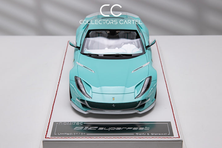 Ferrari 812 Superfast NOVITEC (TurqoiseBlue/White Carbon)[Davis & Giovanni] 1:18