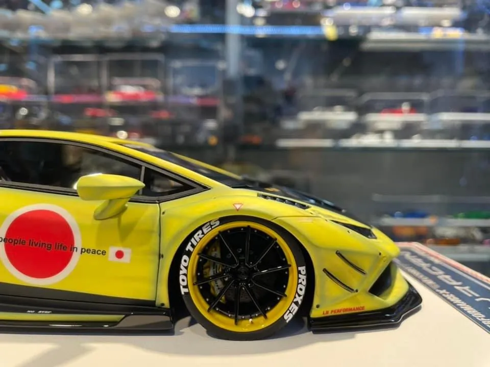 Lamborghini Huracan LBWK x Mansory (Matt Yellow ZF)[Davis & Giovanni] 1/18 scale