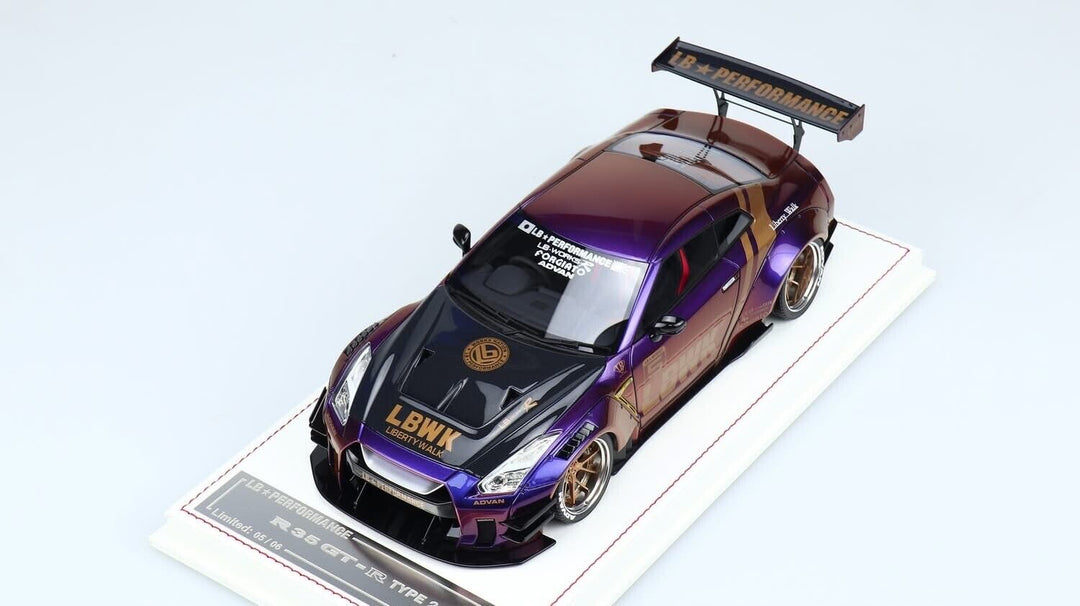 Nissan R35 GTR Type 2 LBWK (Chameleon Purple) [Davis & Giovanni] 1/18 scale