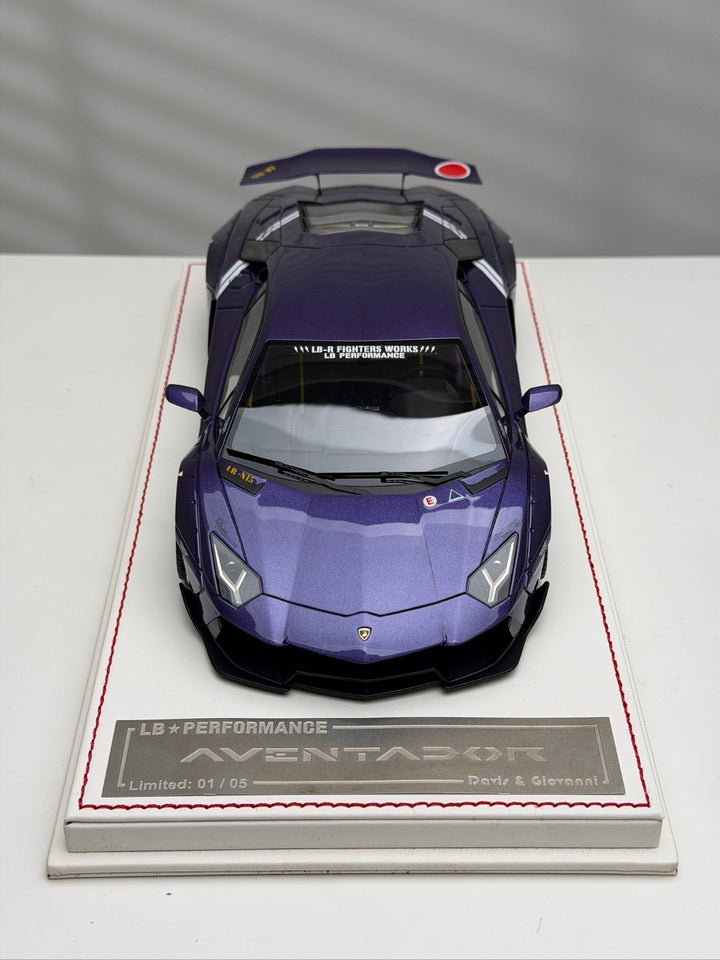 Lamborghini Aventador LBWK (Purple Zero Fighter) [Davis & Giovanni] 1/18 scale