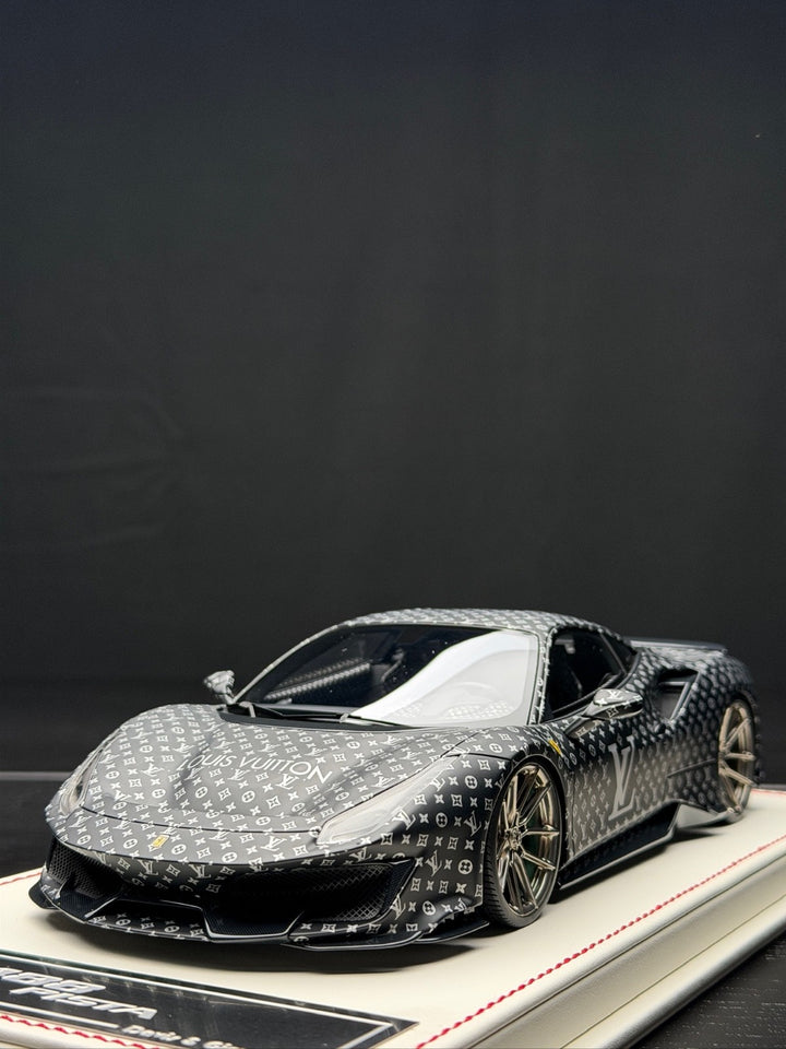Ferrari 488 Pista NOVITEC (LV Monogram) [Davis & Giovanni] 1:18 scale - 1 OF 1