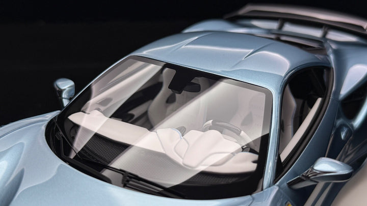 Ferrari 488 GTB N-LARGO NOVITEC (Ice Blue) [Davis & Giovanni] 1:18 1 OF 1