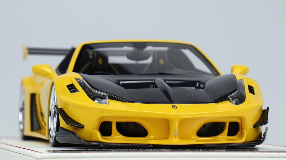Ferrari 458 Spider GT LBWK (Yellow) [Davis & Giovanni] 1/18 scale