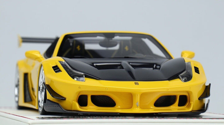 Ferrari 458 Spider GT LBWK (Yellow) [Davis & Giovanni] 1/18 scale