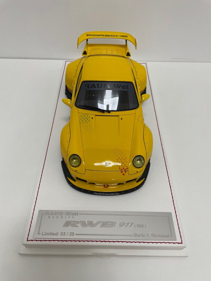 Porsche 911 RWB (Yellow 70th Anniversary) [Davis & Giovanni] 1/18 scale
