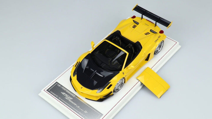 Ferrari 458 Spider GT LBWK (Yellow) [Davis & Giovanni] 1/18 scale
