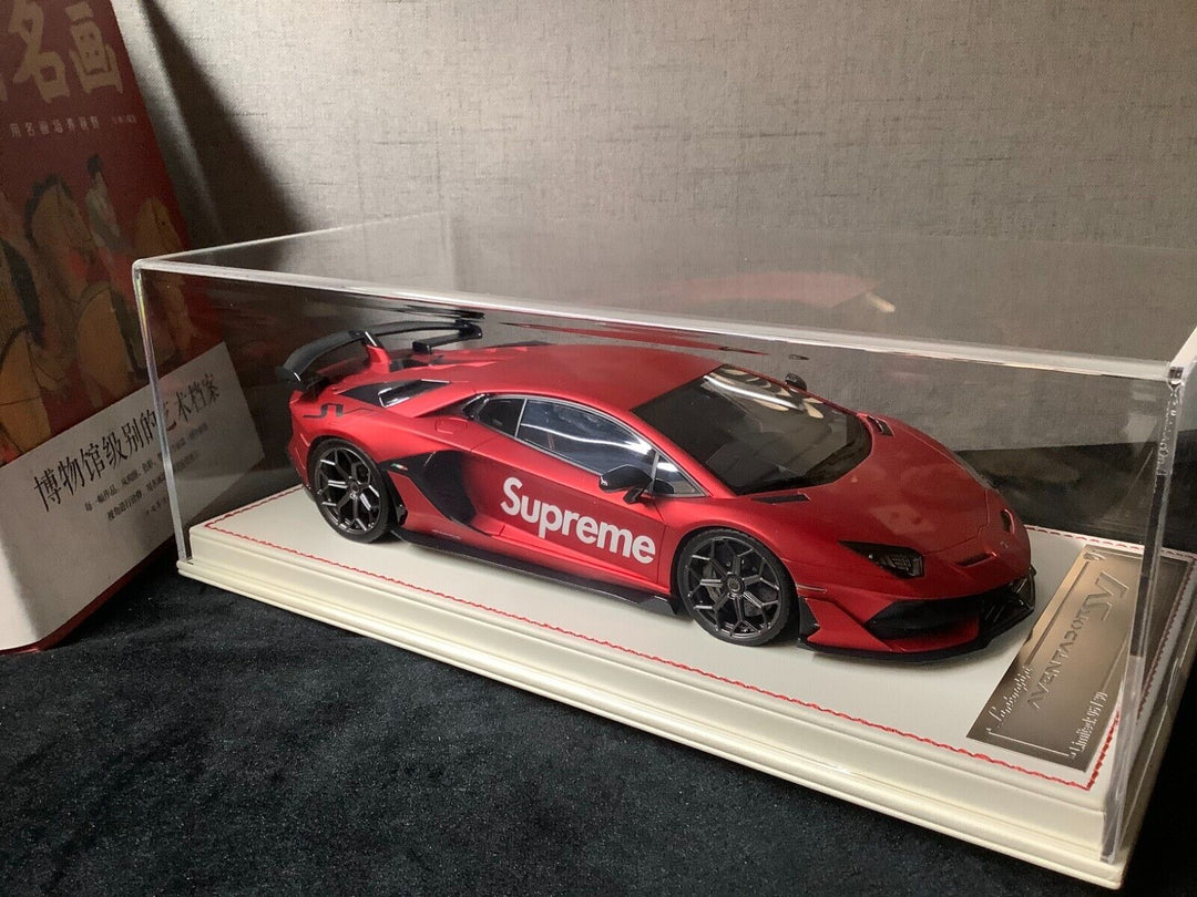 Lamborghini Aventador SVJ (Red/ Supreme) [Davis & Giovanni] 1/18 scale