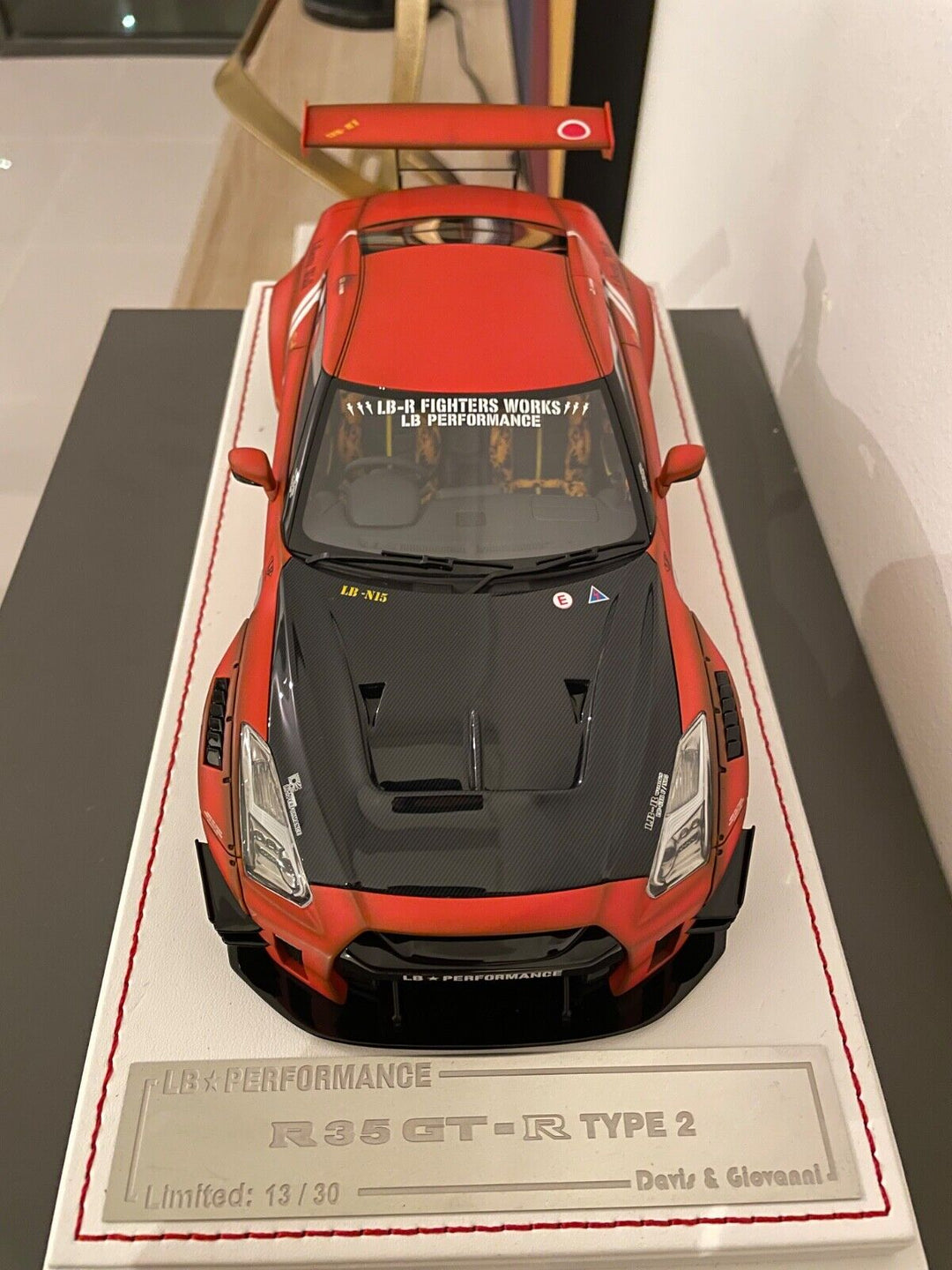 Nissan GT-R Type 2 LBWK (Matt Orange, Zero Fighter)[Davis & Giovanni] 1/18 scale
