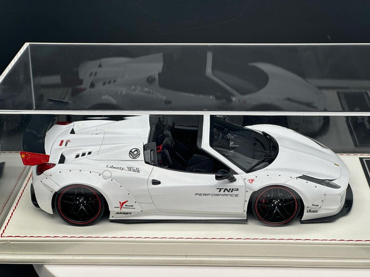 Ferrari 458 Spider LBWK (White) [Davis & Giovanni] 1:18 scale
