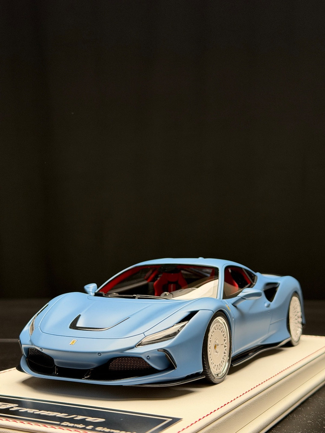 Ferrari F8 Tributo NOVITEC (Matte Blue) [Davis & Giovanni] 1:18 scale - 1 OF 1