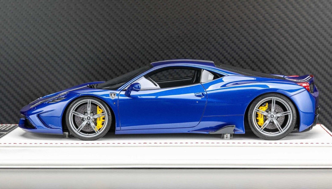 Ferrari 458 Speciale (Blue/ White Stripe) [Davis & Giovanni] 1/18 scale