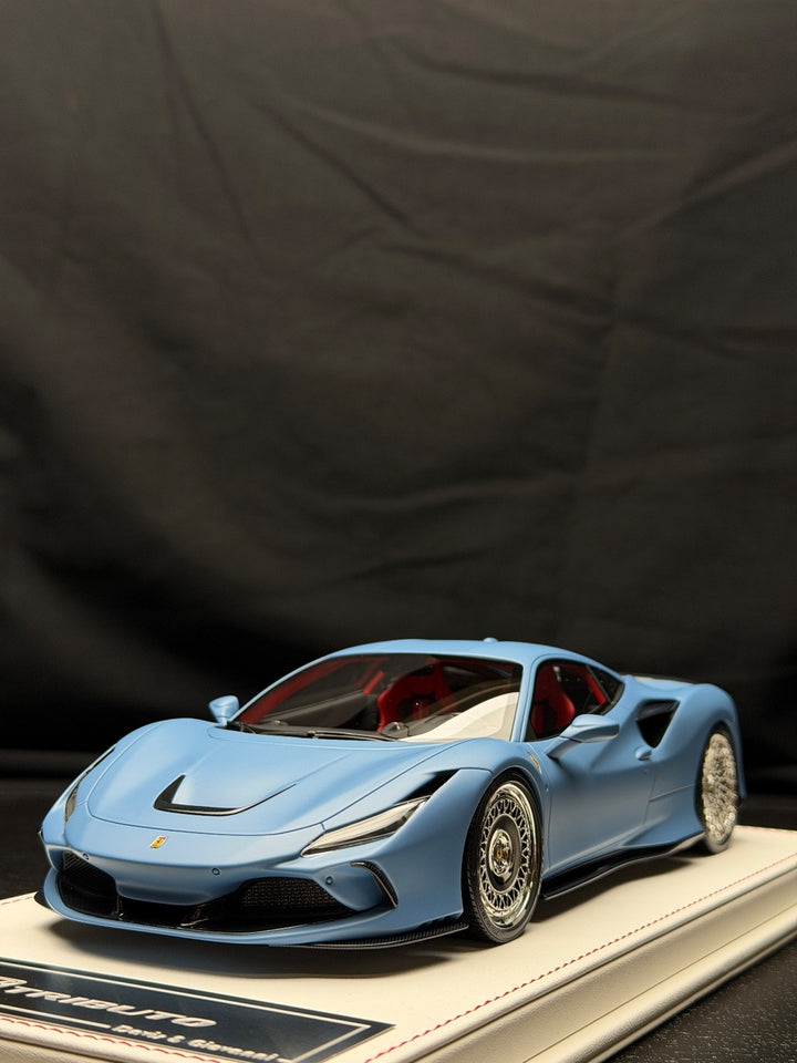 Ferrari F8 Tributo NOVITEC (Matte Blue) [Davis & Giovanni] 1:18 scale - 1 OF 1