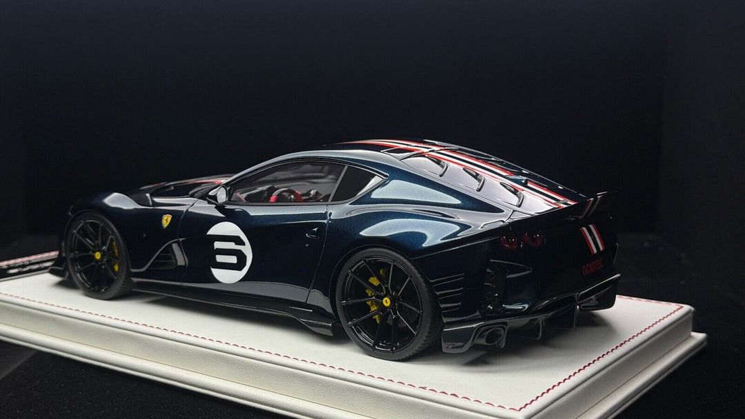 Ferrari 812 Competizione NOVITEC (Met Blue)[Davis & Giovanni] 1/18 scale- 1 OF 1