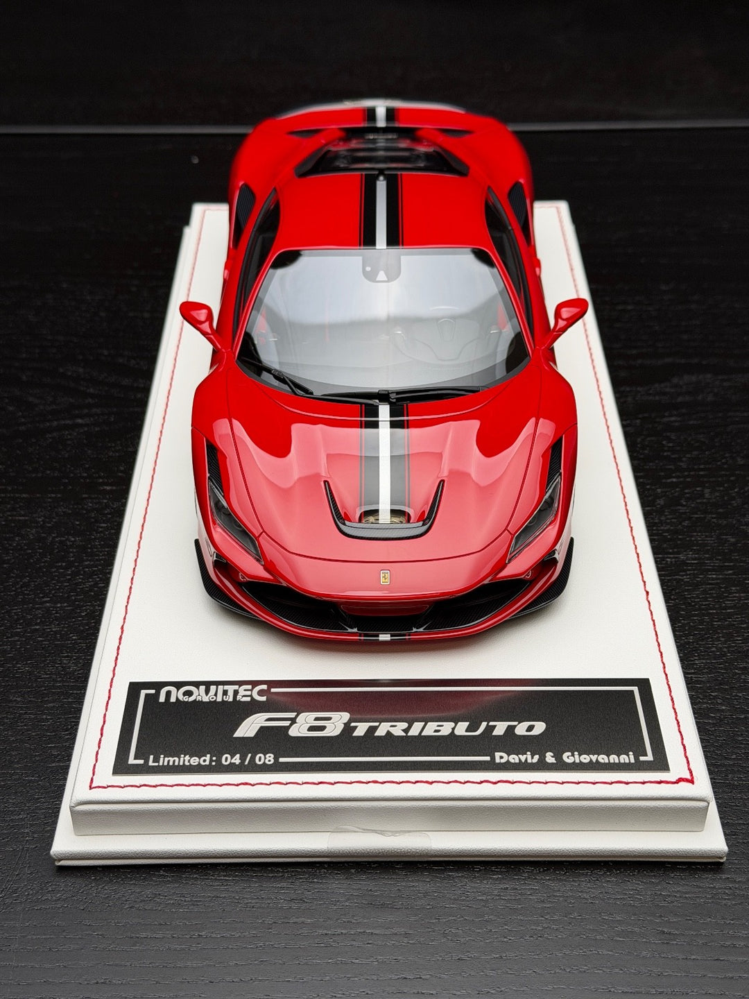 Ferrari F8 Tributo (Rosso Corsa) [Davis & Giovanni] 1:18 scale