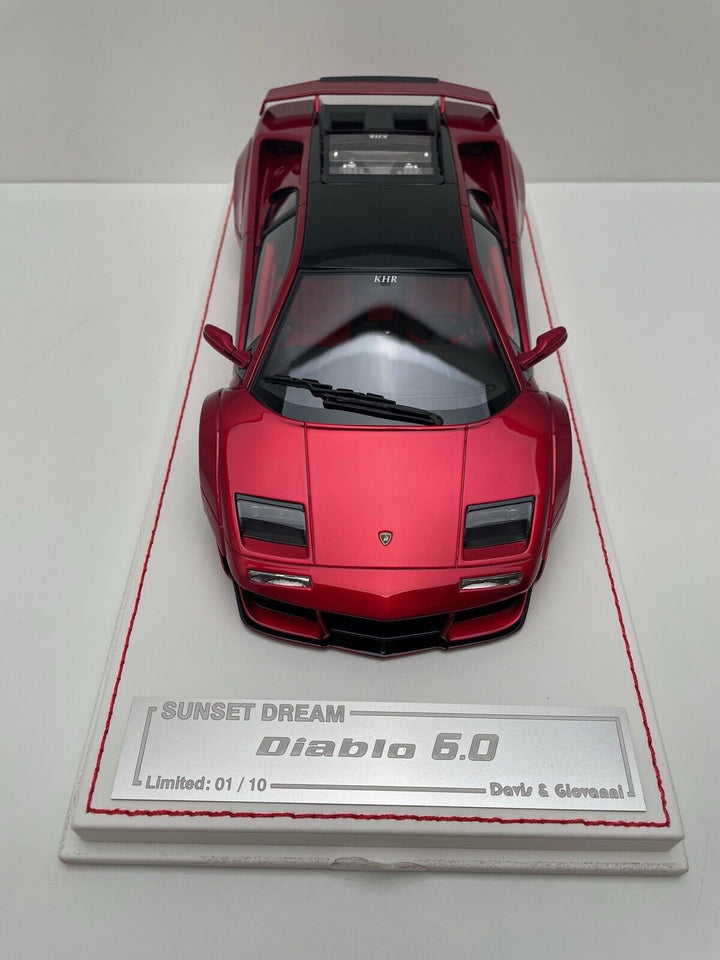 Lamborghini Diablo Sunset Dream 6.0  (Red Metallic) [Davis & Giovanni] 1/18